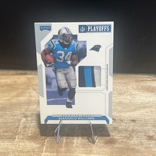 2007 Playoff NFL Playoffs DeAngelo Williams #B-7 Blue Materials /500 Panthers