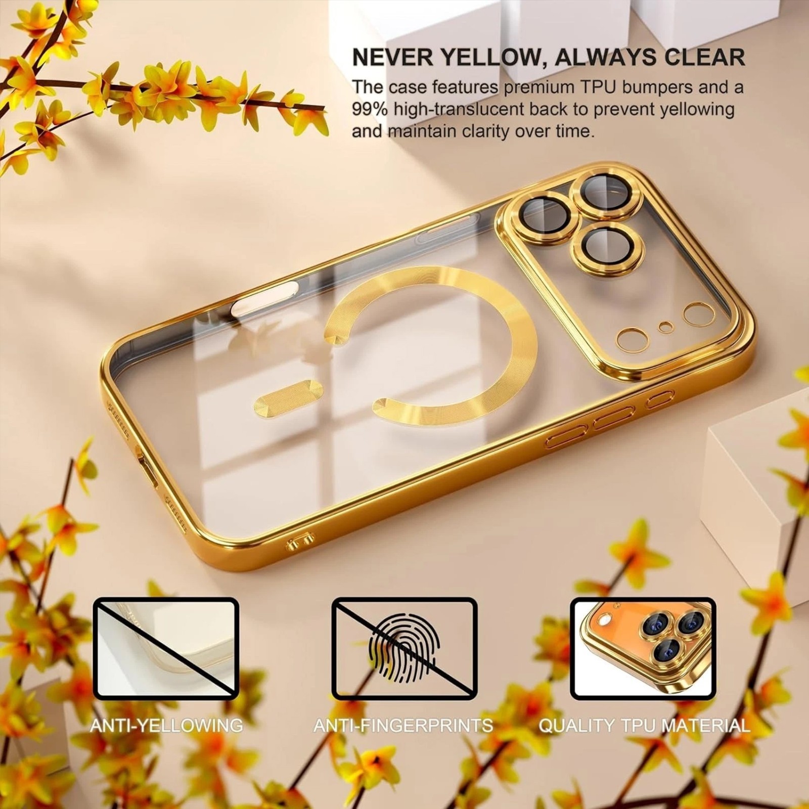 For iPhone 17 Air 16 15 14 13 12 11 Pro Max Case Magnetic Camera Lens ...