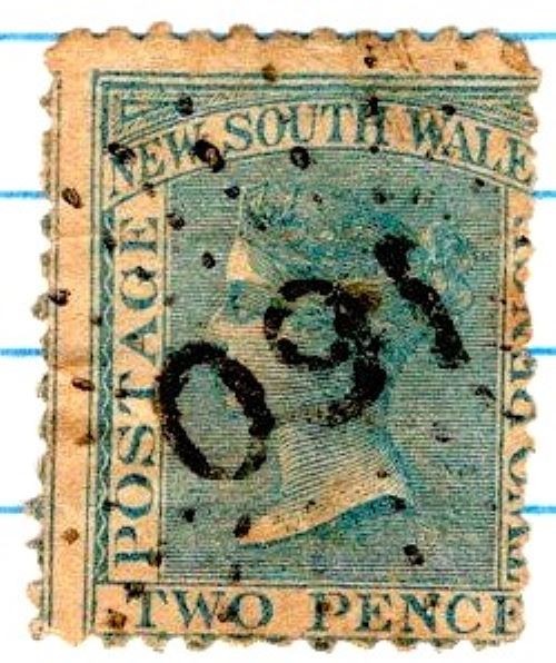 New South Wales 1882 Queen Victoria Stamp 2 Pence Sg 224 SA-409
