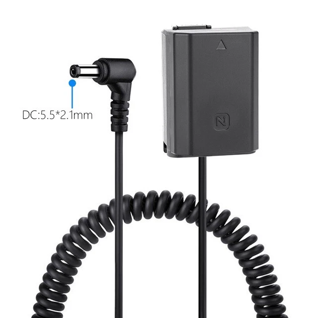 NP-FZ100 NPFZ100 batería ficticia acoplador de CC para Sony Alpha A7III A7RIII A7R4 A7M4 Foto 3 de 4