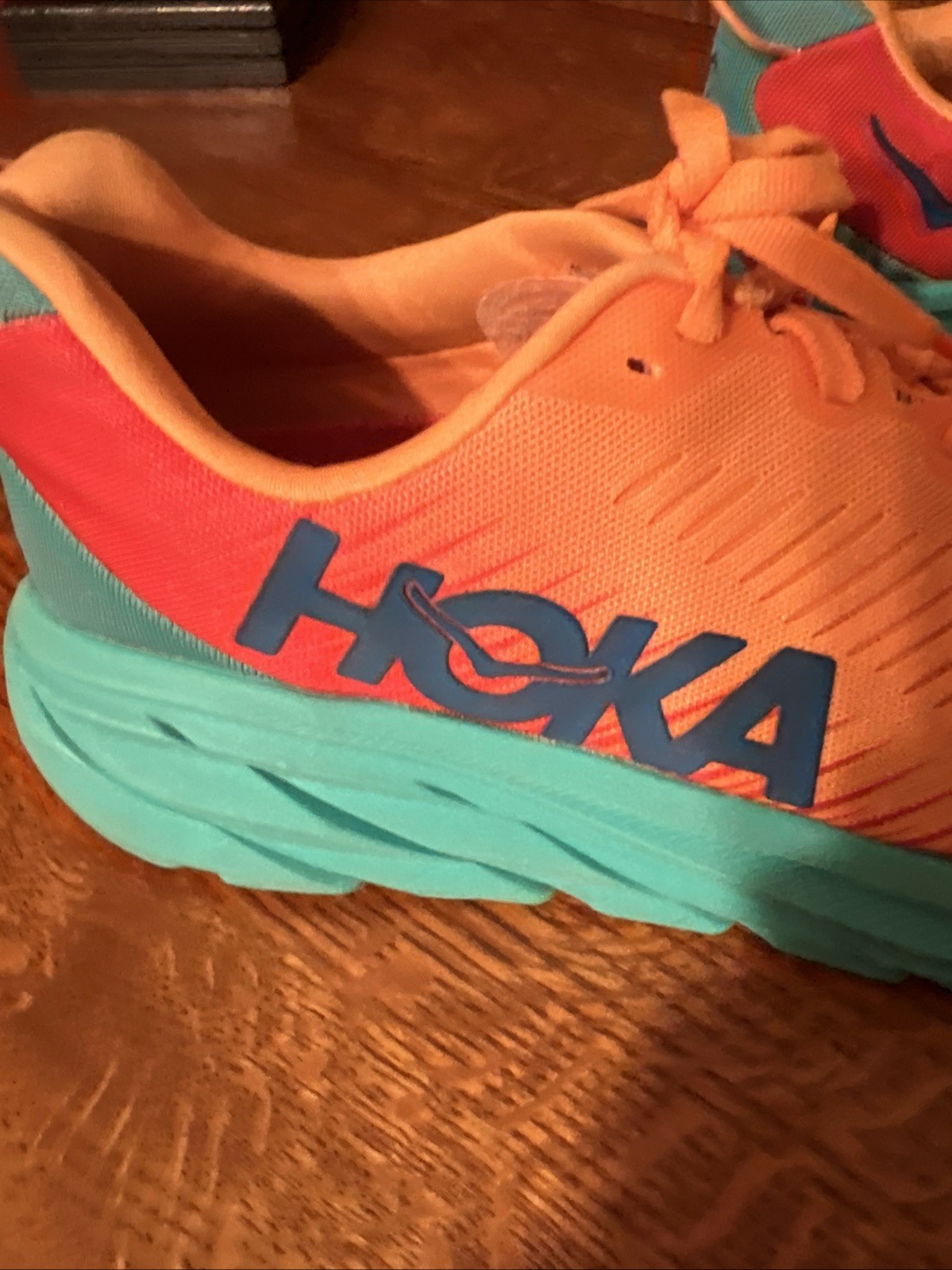 Women Size 8.5 - Hoka One One HOKA Rincon 3 Blazing Orange/Fiesta thumbnail 4