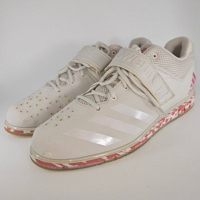 Men\'s Adidas Adipower Weightlifting II Shoes White Pink Size 12.5 Power Training Adidas Adipower III Weightlifting Shoes | Rogue Fitness main image 4