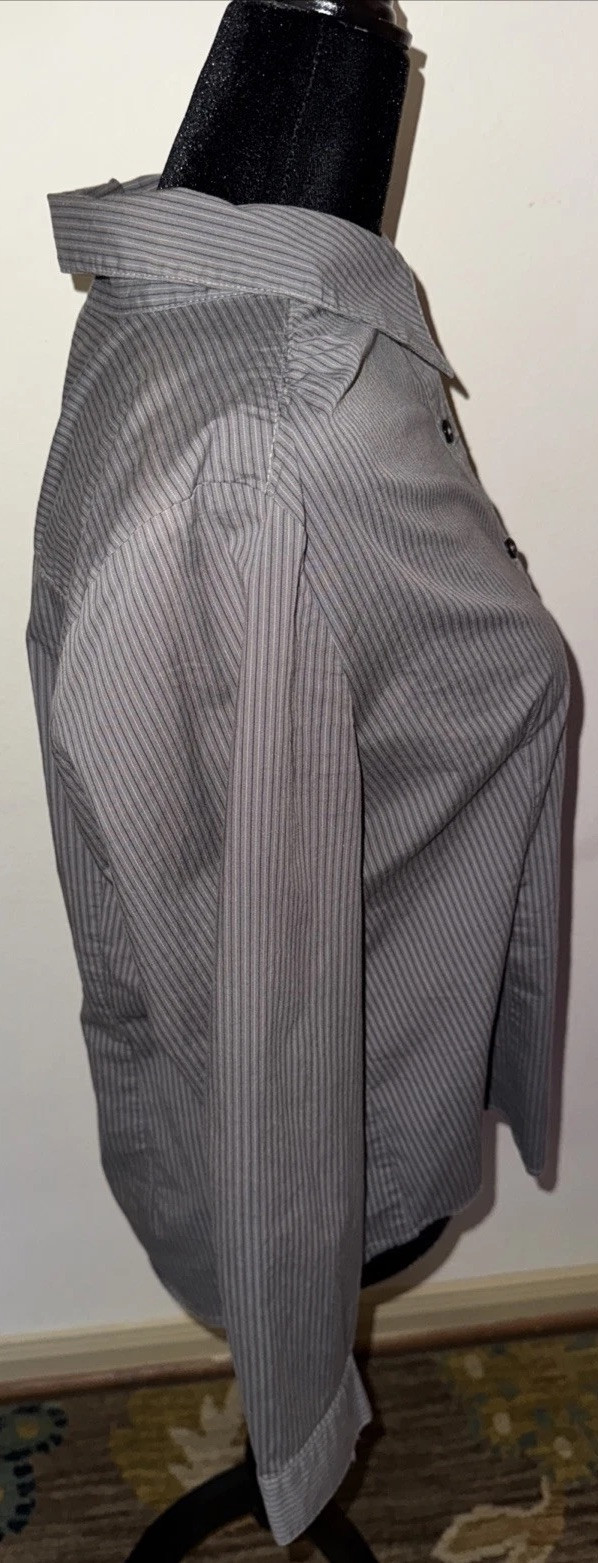 Covington Large Button Up Gray Collared Dress Shi… - image 7