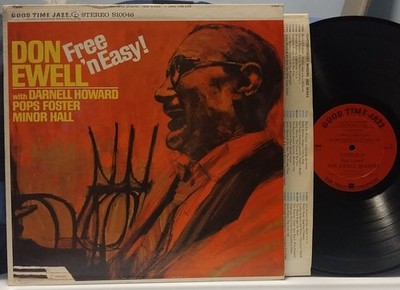 DON EWELL QUARTET-POPS FOSTER Free 'n Easy SCARCE EXC 1962 DG GOOD TIME JAZZ LP