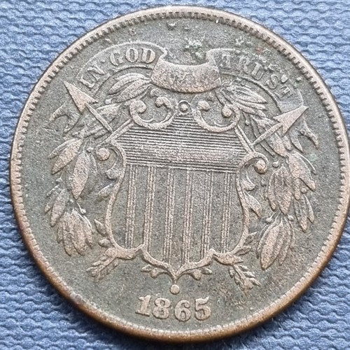 1865 Two Cent Piece 2c Better Grade XF #92814 | eBay