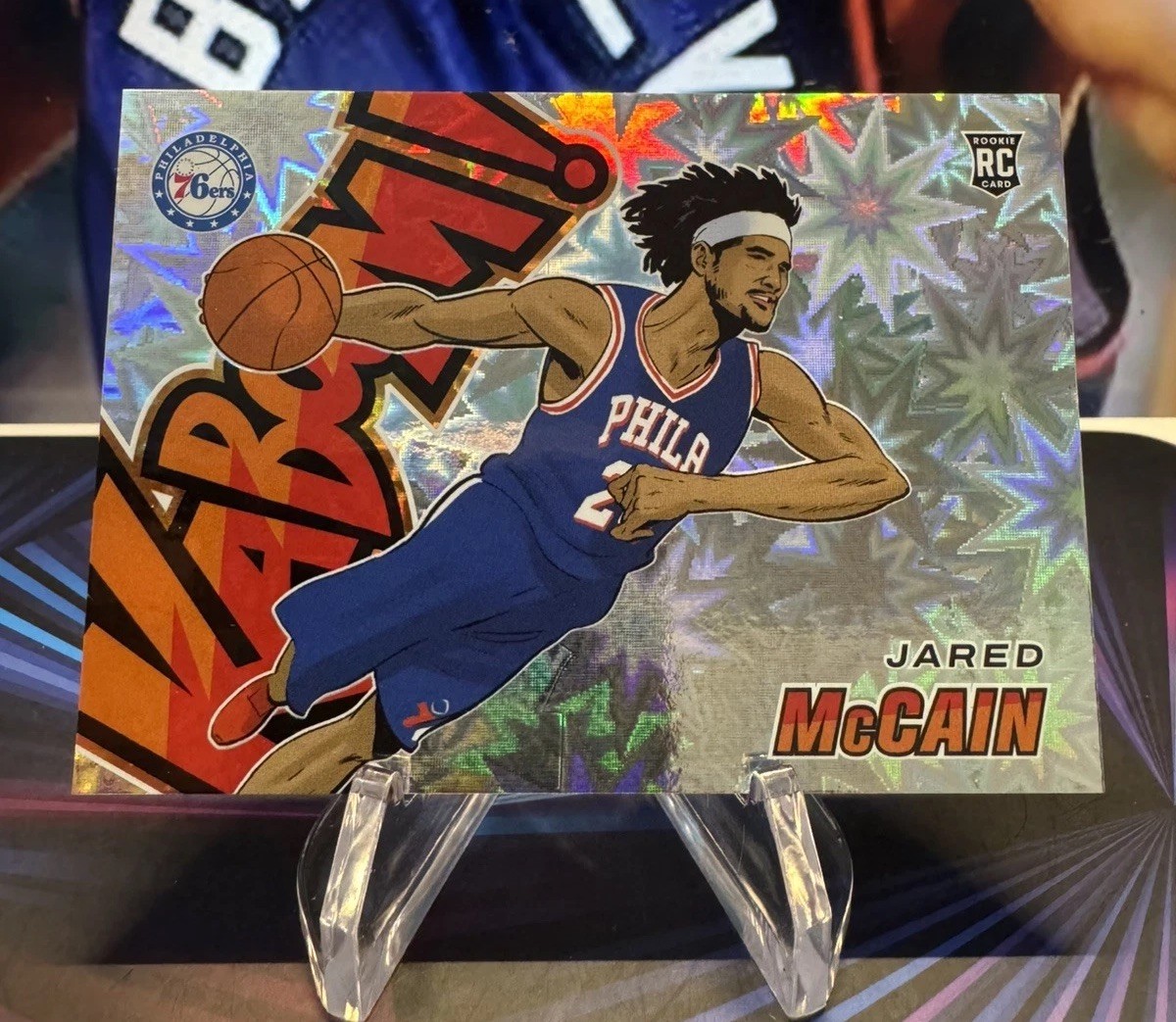 2024-25 Panini Revolution Jared McCain Horizontal Kaboom #21 Rookie RC 76ers