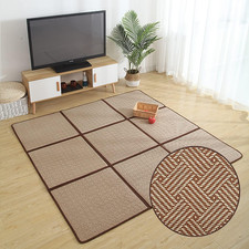 Large Japanese Tatami Mat 71X 71In Large Summer Breathable Sleeping Mat Foldable
