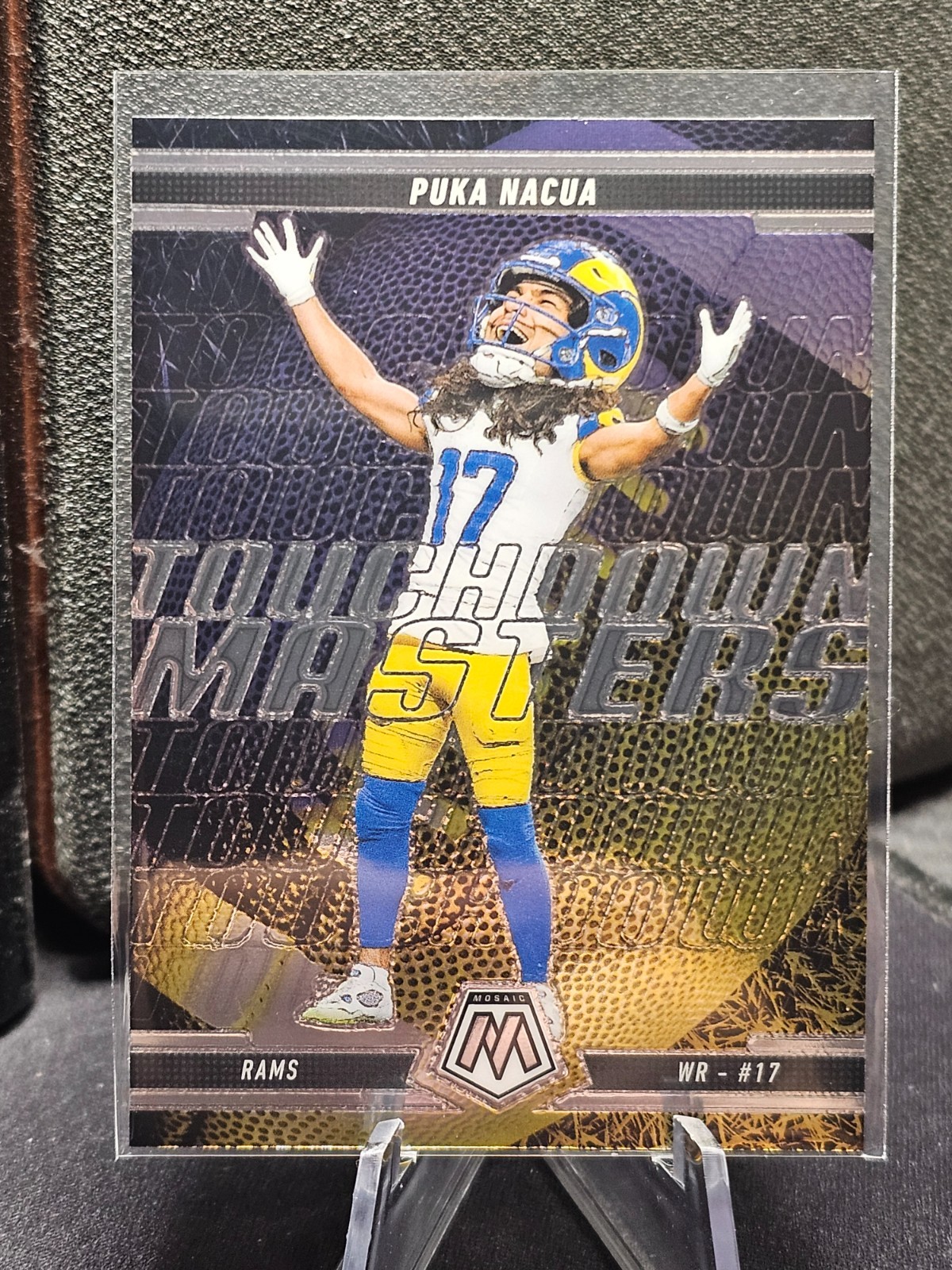 2025 Panini Mosaic Puka Nacua Touchdown Masters Los Angeles Rams #12