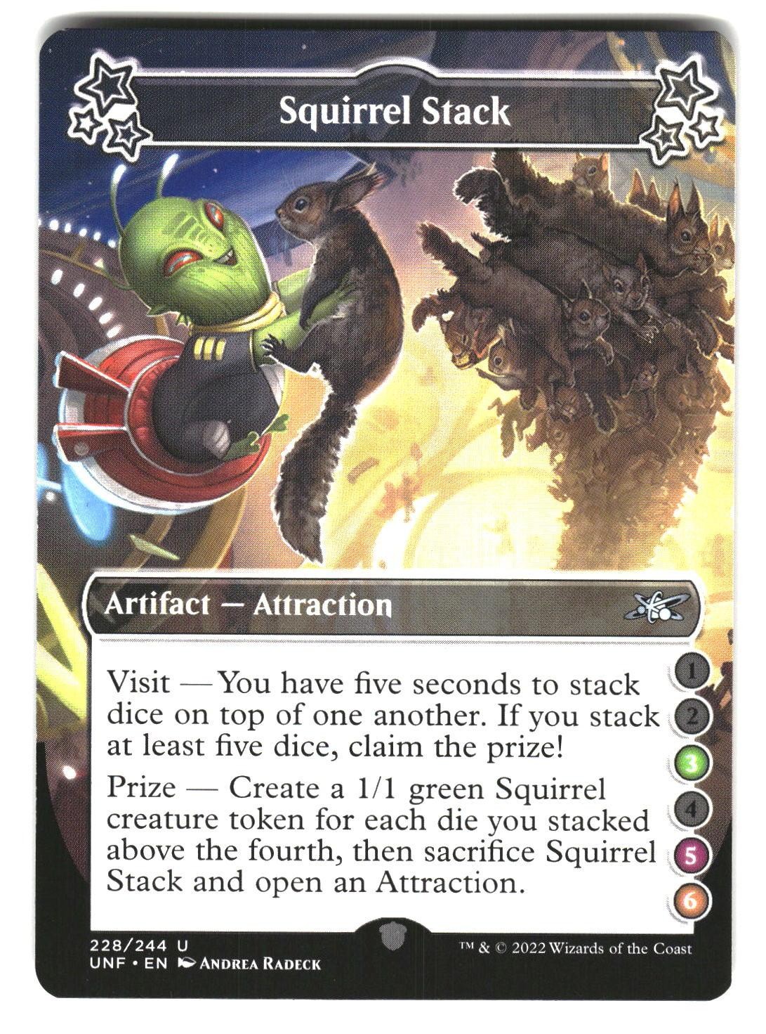 Squirrel Stack (2-4-6) 228 Uncommon Unfinity Magic: The Gathering Near Mint