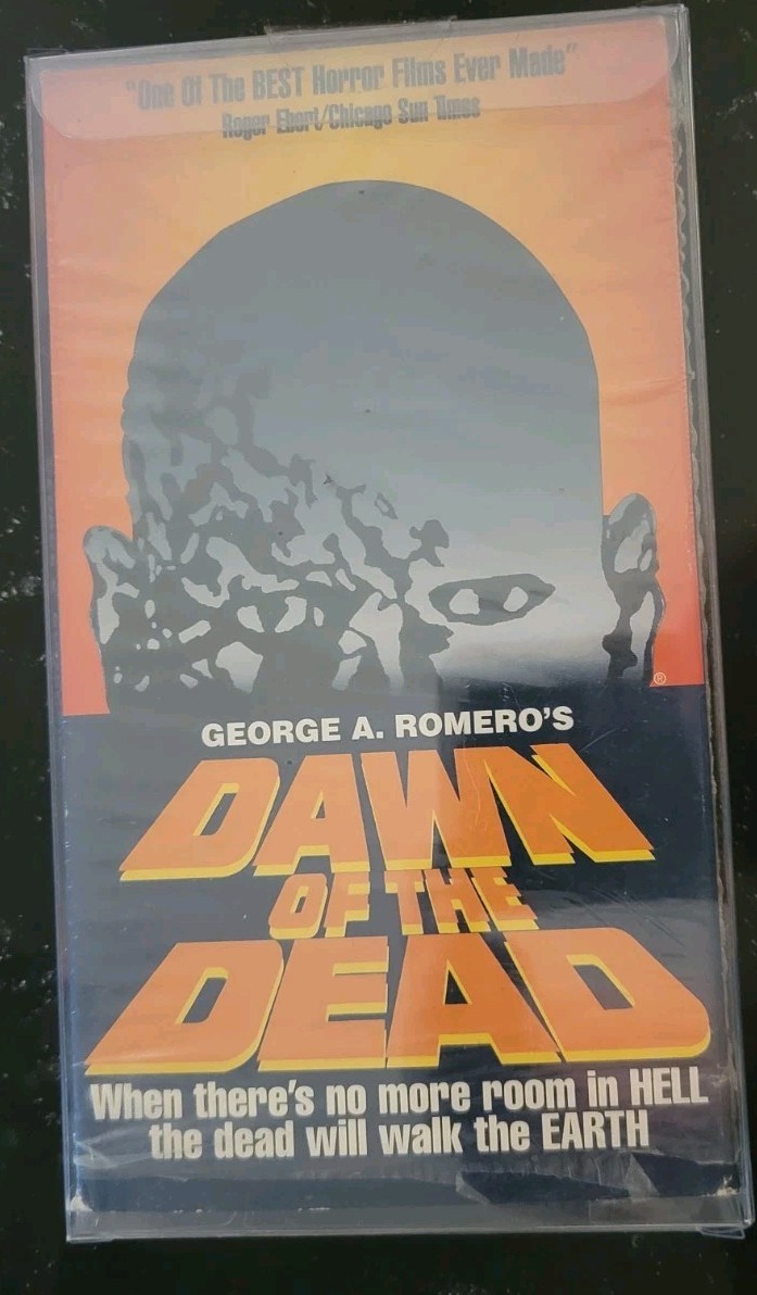 George A Romer George Romero Dawn of The Dead 1978 VHS Tape Zombie Horror Cover Still ...