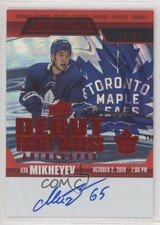 2019-20 Credentials Debut Ticket Access Autos Red 13/65 Ilya Mikheyev Auto 0x92