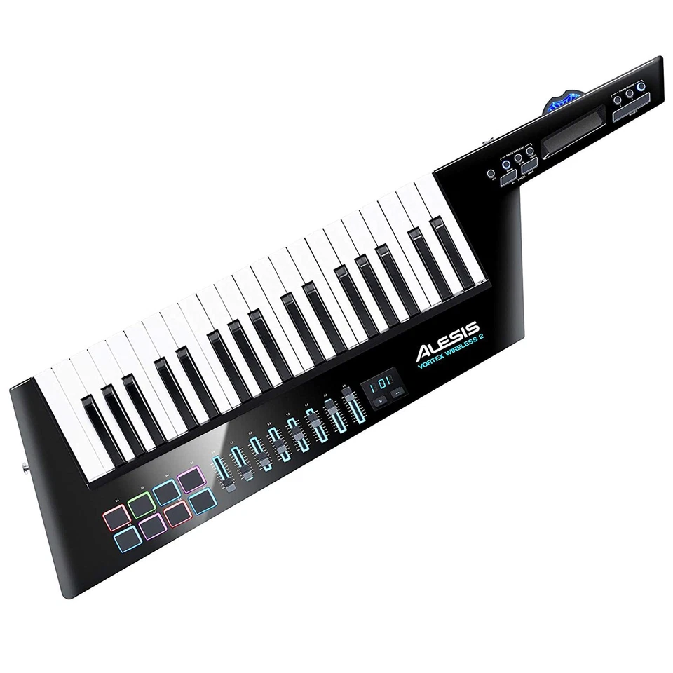 Alesis Vortex Wireless 2 USB MIDI Keytar Controller schwarz mit Software Suite