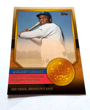 2012 Topps Baseball Jackie Robinson Golden Greats Insert #GG-65 HOF NM-MT