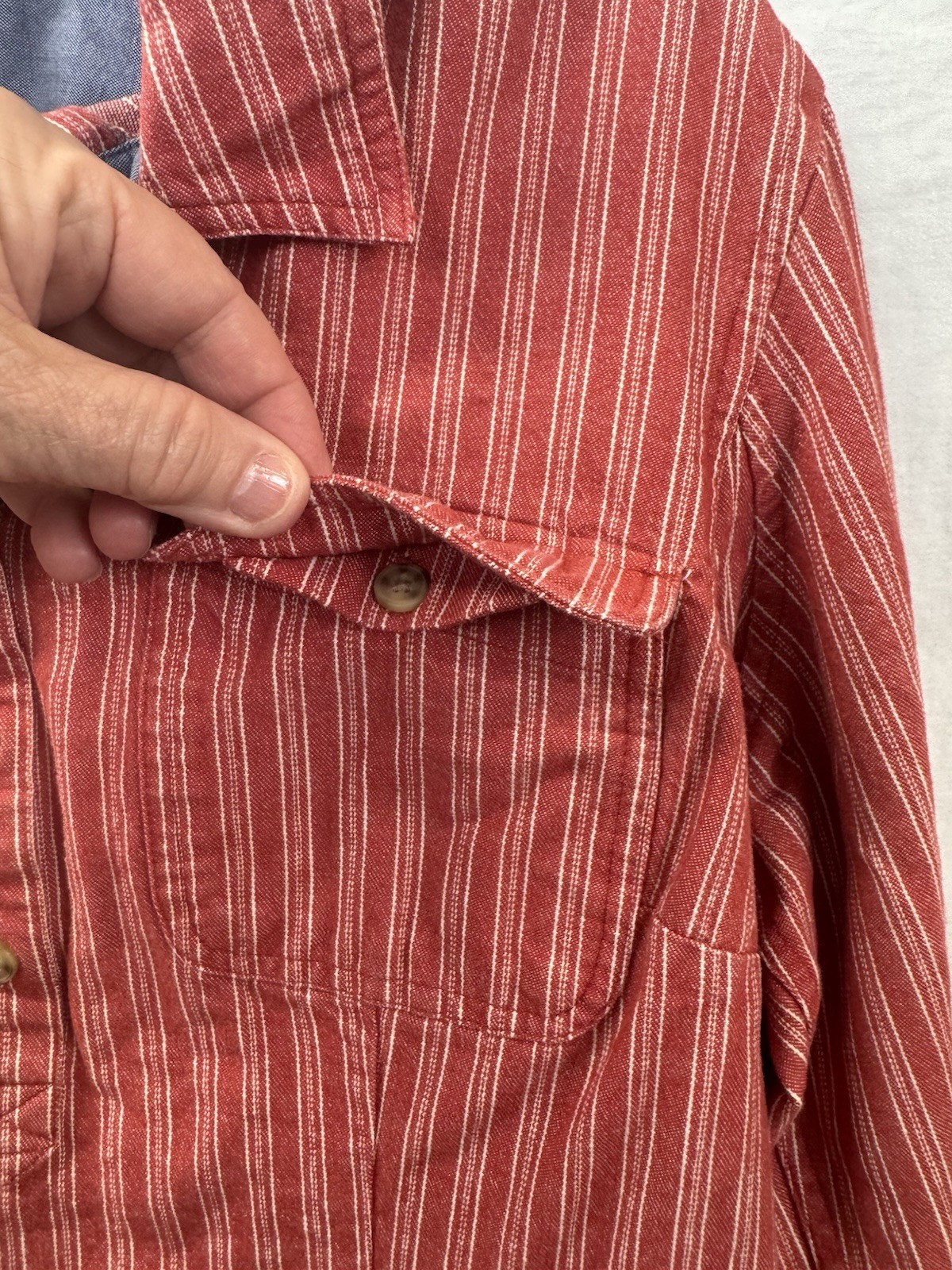 DULUTH TRADING PULLOVER HALF BUTTON TUNIC TEXTURE… - image 3