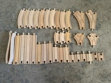 Authentic Vintage Brio Wooden Train 35 Piece Track Expansion Set Thomas