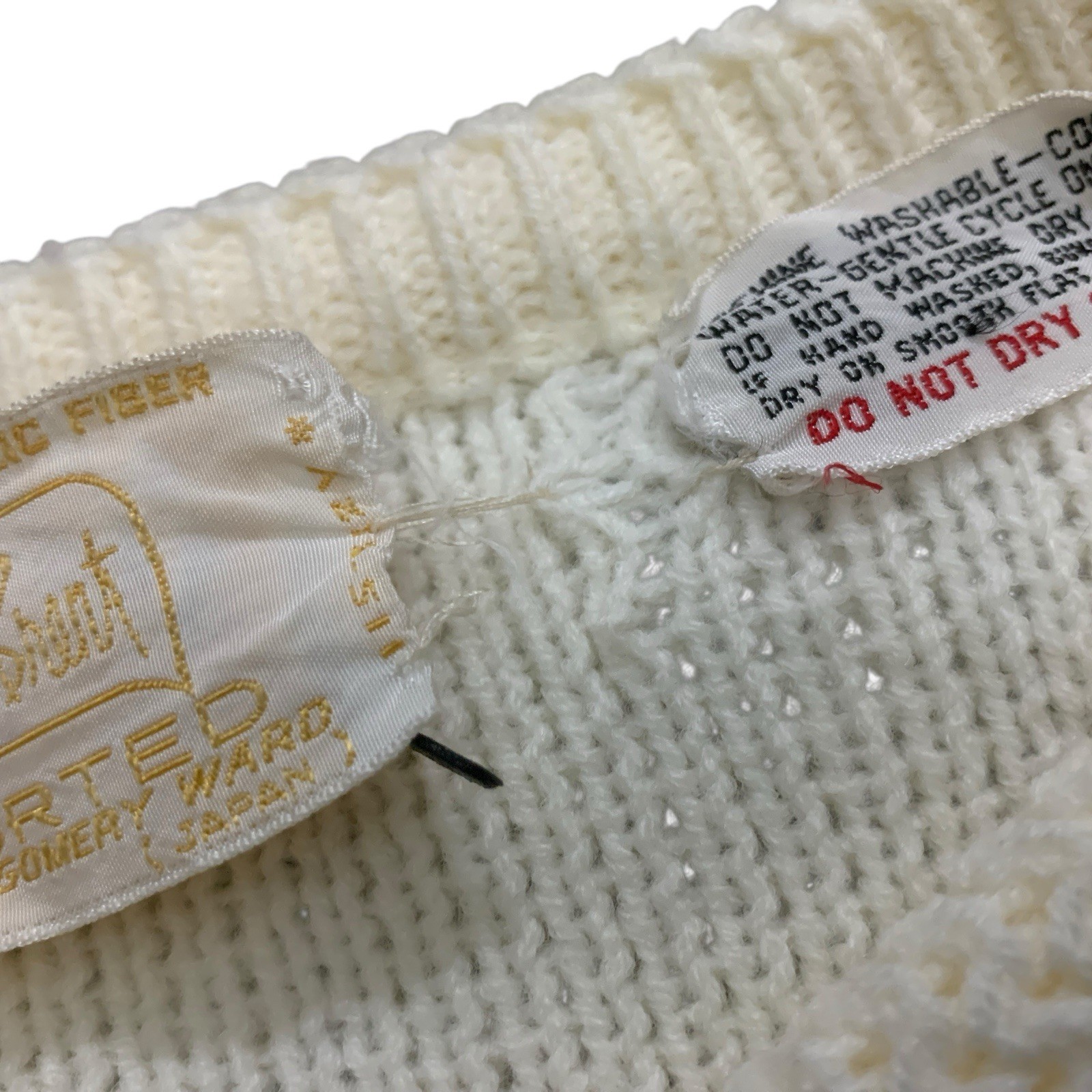 Vintage Carol Brent Cardigan Sweater Size 40 (Large) Knit Montgomery Ward 70s