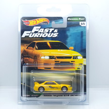 Hot Wheels 2017 Premium Fast & Furious 1993 Nissan Skyline GT-R R33 W/ Protector