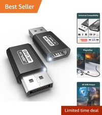 High-Performance 4K DisplayPort to HDMI Adapter 2-Pack   Versatile  Reliable
