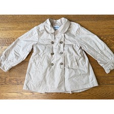 Mayoral Girls' Khaki Button Peacoat Size 3