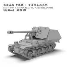 1/72 Marder I Tank Destroyer, Photopolymer Resin 3D Printed Parts, German WWII