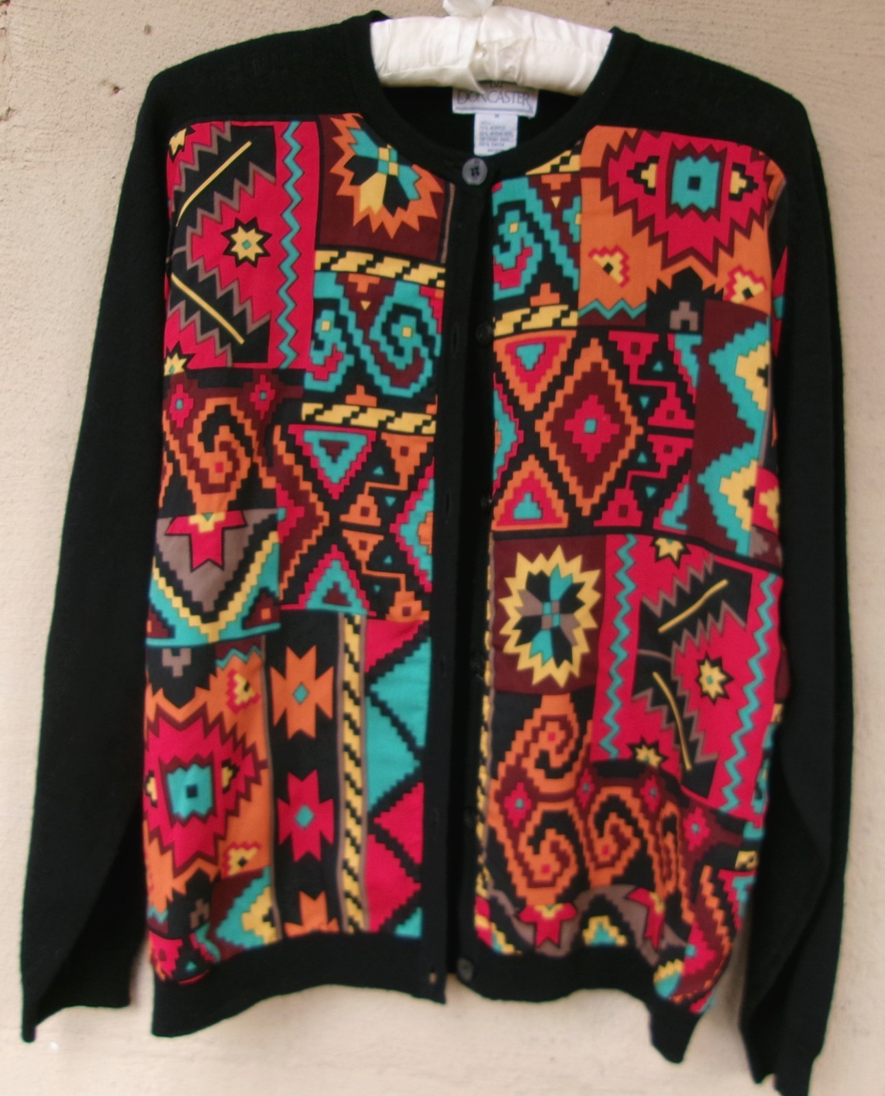 Doncaster Vtg. SW Tribal Patchwork Pattern Skirt … - image 2