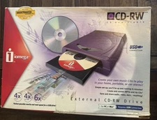 Iomega (31475) 4x4x6 External USB CD-RW EXTRERNAL Drive - 650 MB - PC & MAC 