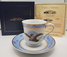 WOODMERE White House Collection ANDREW JACKSON Tea Cup & Saucer Dessert Teacup