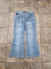 Vintage Y2K Mudd Yo Women's Size 13 32x28 Denim Boho Flare Bell Bottom Jeans