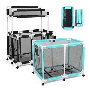 AplusChoice 2pcs Mesh Pool Storage Bins Rolling Mesh Replacement Net Pool Toys