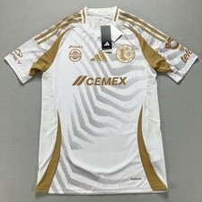 IV6100 Adidas Aeroready Men's Tigres UANL 2024/25 Third Jersey White Gold Size S
