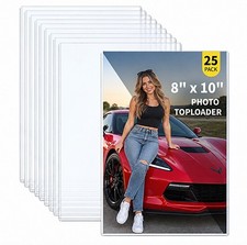 Sealed pack of 25 8x10 Hard Rigid Photo Top Loaders