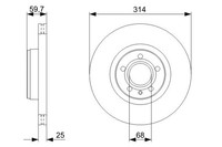 2X Bosch 0 986 479 C70 Bremsscheibe FüR Audi