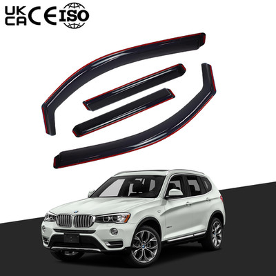 Windabweiser | für BMW X3 MK2 F25 5-türer SUV 2010-2017 smoke 4tlg 8Clips