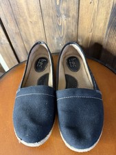 BOC Born Concept Canvas Black Ballet Flats Loafers Slide Mules Size6.5m