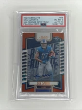 2023 Panini Absolute - Sam LaPorta Orange Rookie /75 PSA 8 Auto 10 (AU, RC)