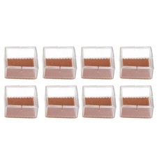 8pcs/set Silicone Chair Caps Table Foot Pads Anti Slip Transparent Square Leg Pr
