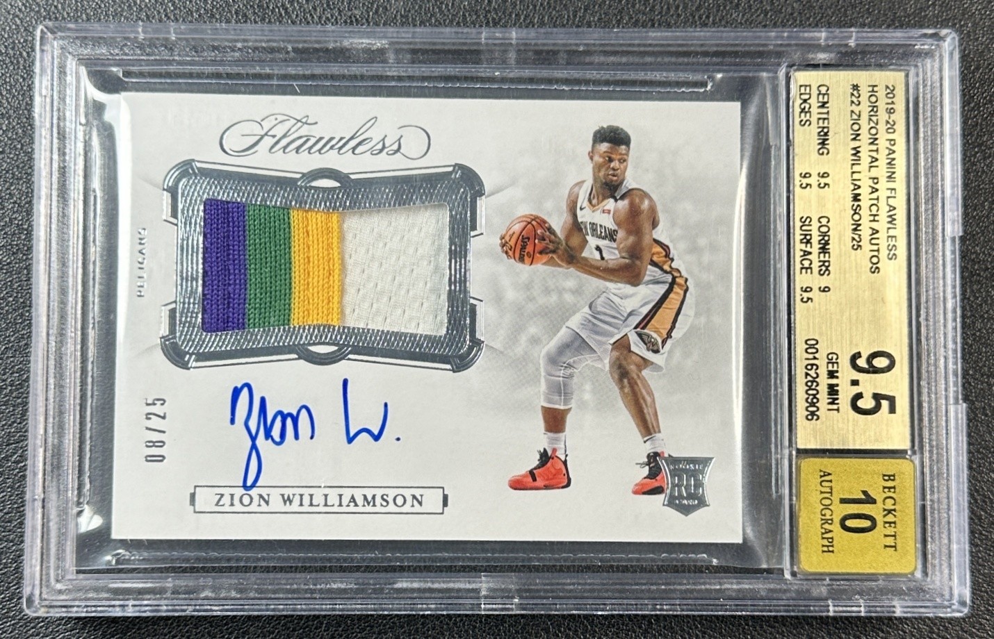 Zion Williamson Rookie Card Auction Tracker