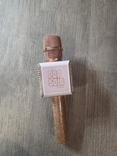 Gold Glitter Wireless Karaoke Microphone Handheld with USB Charging