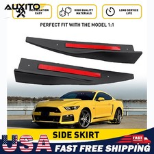 Side Skirt Diffuser For Ford Mustang 2015-2025 Rocker Winglet Rear Side Spoiler
