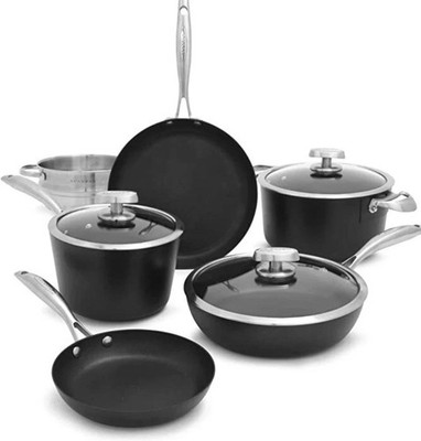 Scanpan Pro IQ 9-Piece Nonstick Cookware Set Induction Oven Dishwasher Safe NEW
