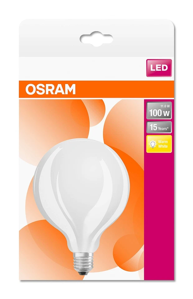 Osram LED Star Classic Globe, attacco E27, non dimmerabile, bianco caldo, s 9YiG - Immagine 3 di 4