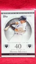2007 Topps Moments & Milestones Hideki Matsui 40 RBI's #132/150 #97
