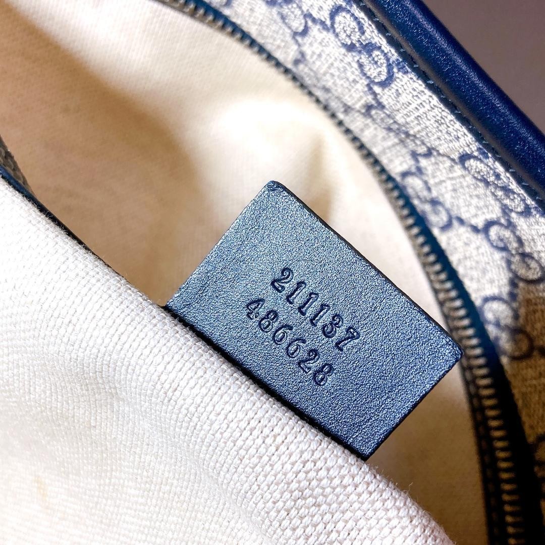 GUCCI GG Tote Hand Bag Ziplock Leather PVC Beige Black Silver Hardware Japan thumbnail 18