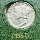 1935 D MERCURY DIME! Nice Better Early Date 10.5 Million