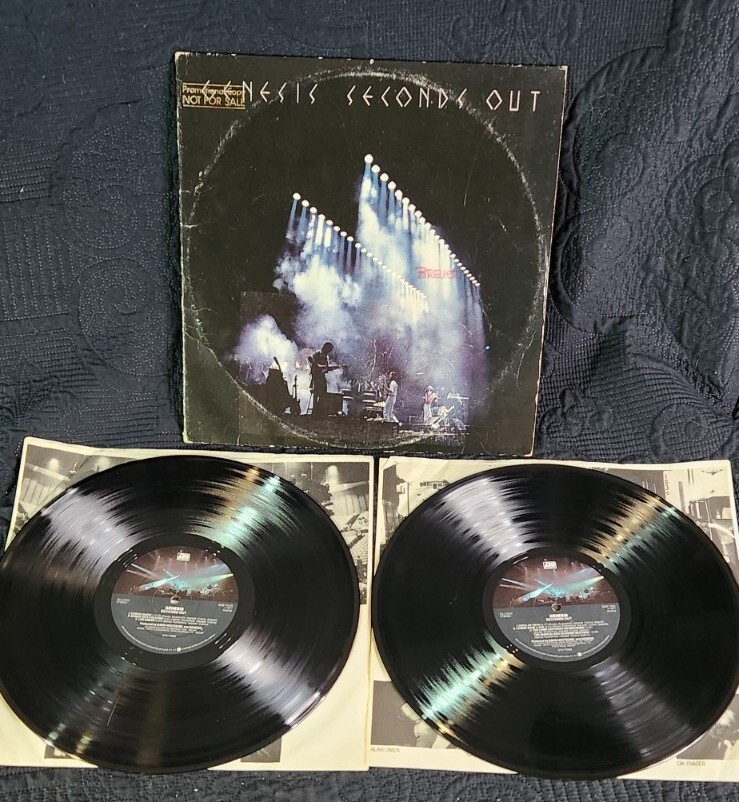 Genesis Seconds Out PROMO (EX) Vinyl LP 1977 Atlantic SD 2-9002