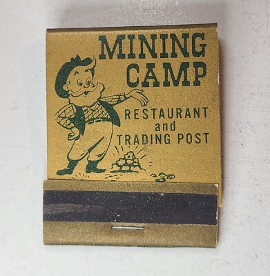APACHE JUNCTION ARIZONA VINTAGE MATCHBOOK MINING CAMP TRADING POST FRONT STRIKE