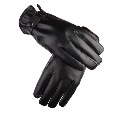 Sports Gloves Thicken Cycling Gloves PU Winter Gloves Outdoor Mittens
