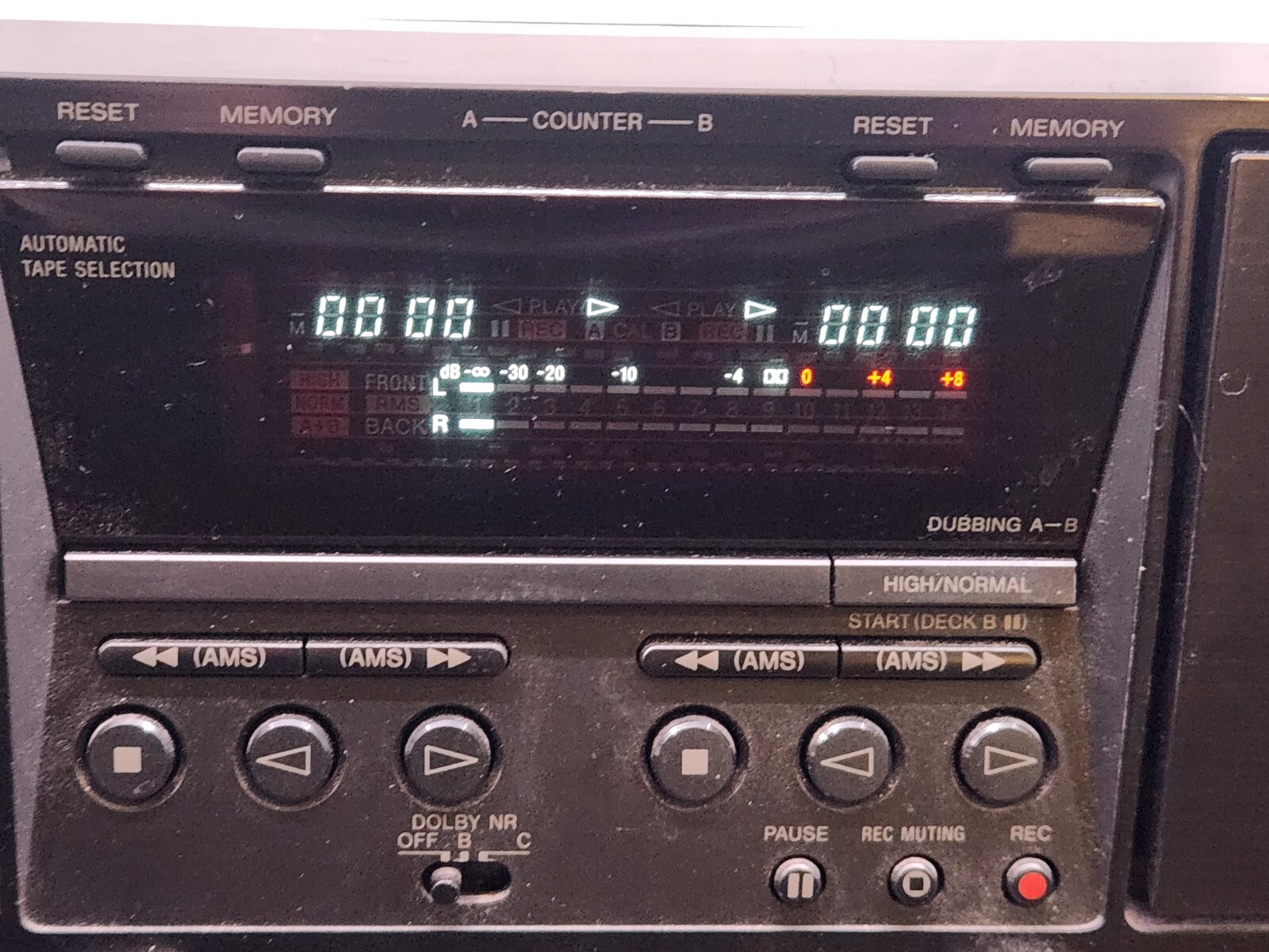 Sony TCWE475 Dual Stereo Cassette Tape Deck Player Recorder Cleaned