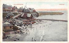 L241 England Cullercoats Salt Water Baths Boats vintage postcard