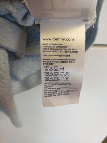 TOMMY HILFIGER Women's Light Blue Long Sleeve V-Neck Size Large - Picture 3 of 6